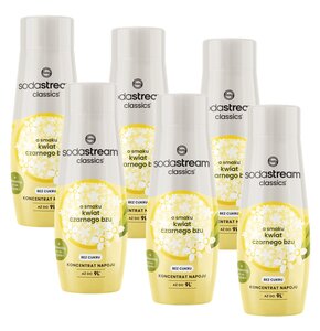 Syrop do saturatorów SODASTREAM Kwiat bzu 6 x 440 ml bez cukru