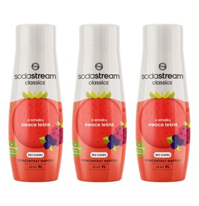 Syrop do saturatorów SODASTREAM Czerwone owoce leśne 3 x 440 ml bez cukru