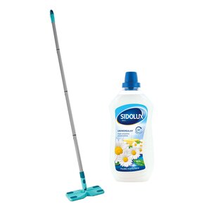 Mop płaski LEIFHEIT Clean & Away 56666 + Płyn do mycia podłóg SIDOLUX Mydło Marsylskie 1000 ml