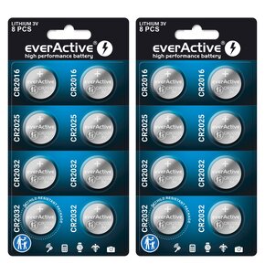 Baterie CR2032 CR2025 CR2016 EVERACTIVE High Performance Battery (16 szt.)