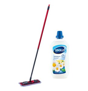 Mop płaski VILEDA Ultramax Micro Cotton + Płyn do mycia podłóg SIDOLUX Mydło Marsylskie 1000 ml
