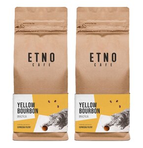 Kawa ziarnista ETNO CAFE Yellow Bourbon Arabica 2 x 1 kg