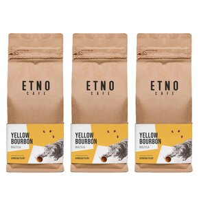 Kawa ziarnista ETNO CAFE Yellow Bourbon Arabica 3 x 1 kg