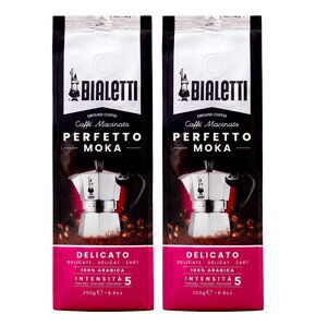 Kawa mielona BIALETTI Perfetto Moka Delicato Arabica 2 x 0.25 kg