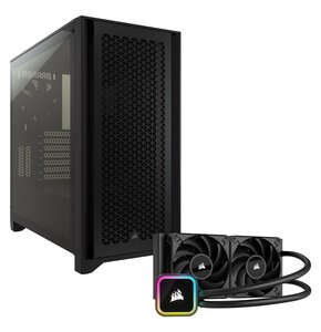 Obudowa CORSAIR 4000D Airflow + Chłodzenie wodne CORSAIR iCUE H100i RGB Elite