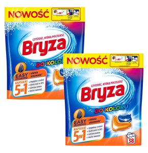 Kapsułki do prania BRYZA 5W1 Easy Ironing do koloru 76 szt.