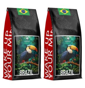Kawa ziarnista BLUE ORCA COFFEE Brazylia Arabica 2 x 1 kg