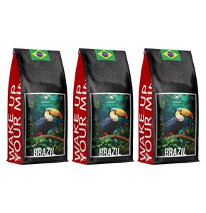 Kawa ziarnista BLUE ORCA COFFEE Brazylia Arabica 3 x 1 kg