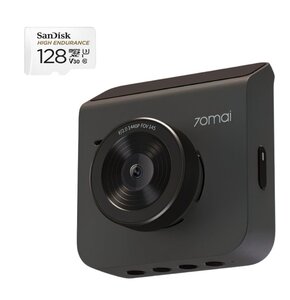 Wideorejestrator XIAOMI 70mai Dash Cam A400 + tylna kamera RC09 + Karta pamięci SANDISK microSDXC 128GB