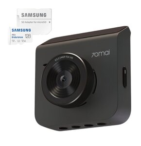 Wideorejestrator XIAOMI 70mai Dash Cam A400 + tylna kamera RC09 + Karta pamięci SAMSUNG Pro Endurance microSDXC 128GB + Adapter
