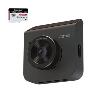 Wideorejestrator XIAOMI 70mai Dash Cam A400 + tylna kamera RC09 + Karta pamięci KINGSTON Endurance microSDXC 128GB