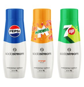 Syrop do saturatorów SODASTREAM Pepsi, Mirinda, 7UP 3 x 440 ml