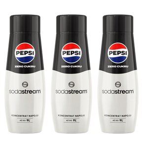 Syrop do saturatorów SODASTREAM Pepsi Max Zero bez cukru 3 x 440 ml