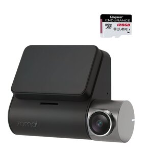 Wideorejestrator 70mai Dash Cam A500s + kamera dodatkowa RC06 + Karta pamięci KINGSTON Endurance microSDXC 128GB