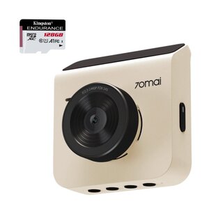 Wideorejestrator 70MAI A400 + kamera tylna RC09 Biały + Karta pamięci KINGSTON Endurance microSDXC 128GB