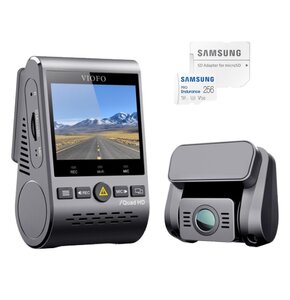 Wideorejestrator VIOFO A129 PLUS DUO-G + Karta pamięci SAMSUNG Pro Endurance microSDXC 256GB + Adapter