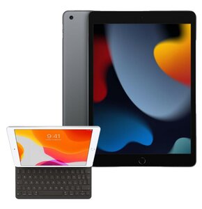 Tablet APPLE iPad 10.2" 9 gen. 256GB Wi-Fi Gwiezdna szarość + Etui na iPad / iPad Air / iPad Pro APPLE Smart Keyboard Grafitowy Klawiatura