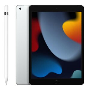Tablet APPLE iPad 10.2" 9 gen. 256GB LTE Wi-Fi Srebrny + Rysik APPLE (1. gen) MQLY3ZM/A (z przejściówką Lightning)