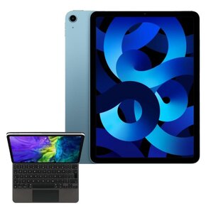 Tablet APPLE iPad Air 10.9" 5 gen. 64 GB Wi-Fi Niebieski + Etui na iPad Air / iPad Pro APPLE Magic Keyboard Grafitowy Klawiatura