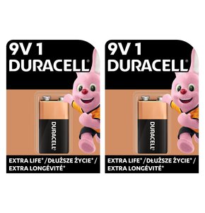 Bateria 9V DURACELL Extra Life (2 szt.)