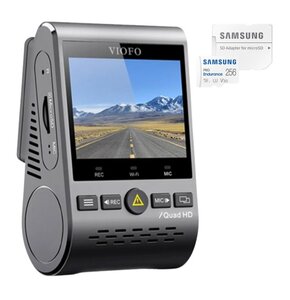 Wideorejestrator VIOFO A129 PLUS-G + Karta pamięci SAMSUNG Pro Endurance microSDXC 256GB + Adapter