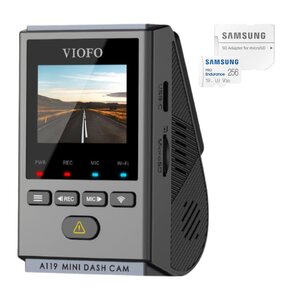 Wideorejestrator VIOFO A119 Mini-G + Karta pamięci SAMSUNG Pro Endurance microSDXC 256GB + Adapter