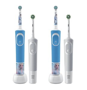 Szczoteczka rotacyjna ORAL-B D100 Kids Frozen (2 sztuki) + D103 (2 sztuki)