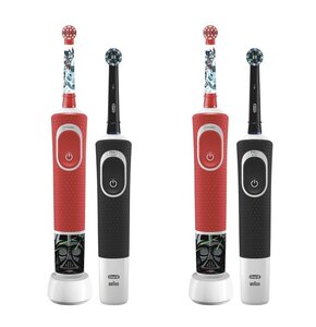 Szczoteczka rotacyjna ORAL-B D100 Kids Star Wars (2 sztuki) + D103 (2 sztuki)