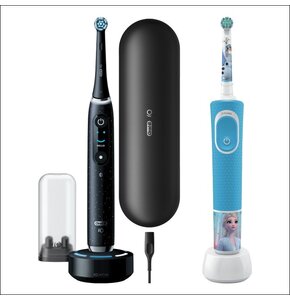 Szczoteczka magnetyczna ORAL-B iO 10 Czarny + Szczoteczka rotacyjna ORAL-B Kids 3+ Kraina Lodu