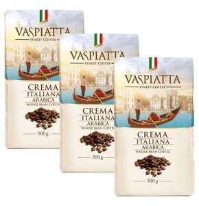 Kawa ziarnista VASPIATTA Crema Italiana 3 x 0.5 kg