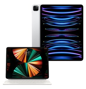 Tablet APPLE iPad Pro 12.9" 6 gen. 256 GB 5G Wi-Fi Srebrny + Etui na iPad Pro APPLE Magic Keyboard Biały Klawiatura