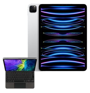 Tablet APPLE iPad Pro 11" 4 gen. 2TB 5G Wi-Fi Srebrny + Etui na iPad Air / iPad Pro APPLE Magic Keyboard Grafitowy Klawiatura