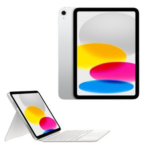 Tablet APPLE iPad 10.9" 10 gen. 256 GB Wi-Fi Srebrny + Etui na iPad APPLE Magic Keyboard Folio Biały Klawiatura