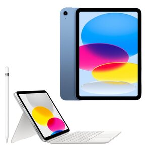 Tablet APPLE iPad 10.9 10 gen. 256 GB Wi-Fi Niebieski + Etui na iPad APPLE Magic Keyboard Folio + Rysik APPLE (1. gen) MQLY3ZM/A