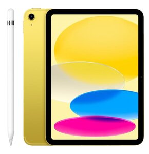Tablet APPLE iPad 10.9" 10 gen. 64 GB 5G Wi-Fi Żółty + Rysik APPLE (1. gen) MQLY3ZM/A (z przejściówką Lightning)