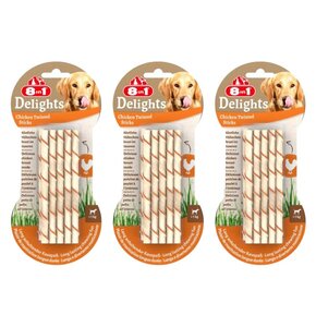 Przysmak dla psa 8IN1 Delights Twisted Sticks (30 szt.)