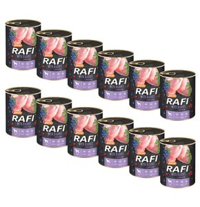 Karma dla psa RAFI z królikiem, borówką i żurawiną 12 x 800 g