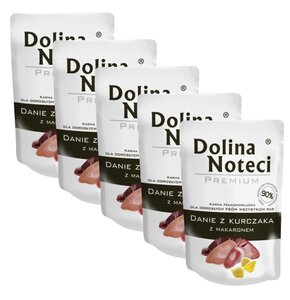 Karma dla psa DOLINA NOTECI Premium Kurczak z makaronem 5 x 100 g