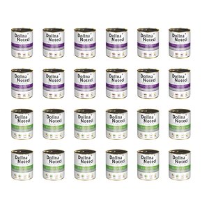 Karma dla psa DOLINA NOTECI Mix smaków Premium bogata w królika z żurawiną, dziczyznę 24 x 800 g