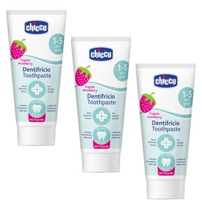 Pasta do zębów CHICCO Truskawka 1+ 50 ml 3 szt.