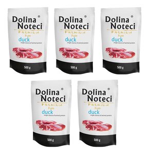 Karma dla psa DOLINA NOTECI Premium Pure bogata w kaczkę 5 x 500 g