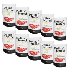 Karma dla psa DOLINA NOTECI Premium Pure bogata w jagnięcinę 10 x 500 g