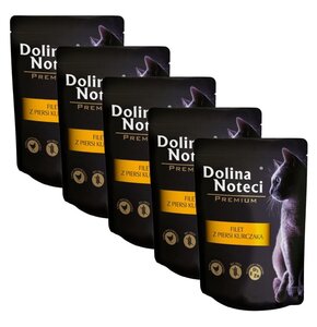 Karma dla kota DOLINA NOTECI Premium Filet z piersi kurczaka 5 x 85 g