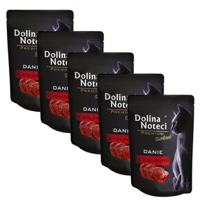 Karma dla kota DOLINA NOTECI Premium Wołowina 5 x 85 g