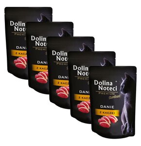 Karma dla kota DOLINA NOTECI Kaczka 5 x 85 g