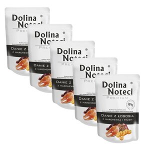 Karma dla psa DOLINA NOTECI Premium Danie z łososia z marchewką i ryżem 5 x 300 g