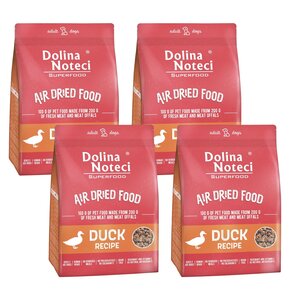Karma dla psa suszona DOLINA NOTECI Superfood Danie z kaczki 4 x 1 kg