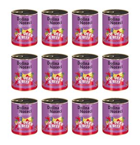 Karma dla psa DOLINA NOTECI Superfood z sarną i wołowiną 12 x 800 g