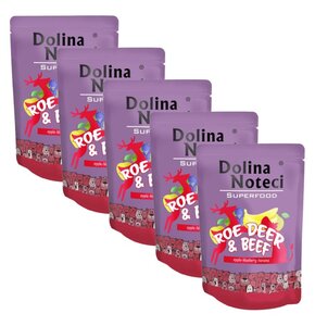 Karma dla psa DOLINA NOTECI Superfood z sarną i wołowiną 5 x 300 g