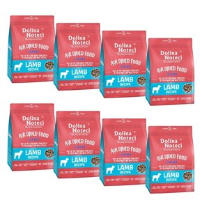 Karma dla psa suszona DOLINA NOTECI Superfood Junior Danie z jagnięciny 8 x 1 kg